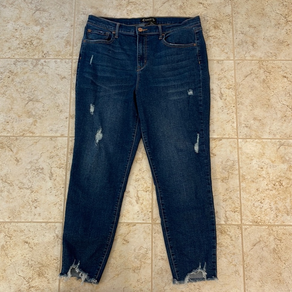 Nanette Lepore Belle High Rise Ankle Skinny Size 14